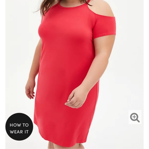 NWT Torrid Cold Shoulder Dress Size 2X,3X,4X - Picture 3 of 8
